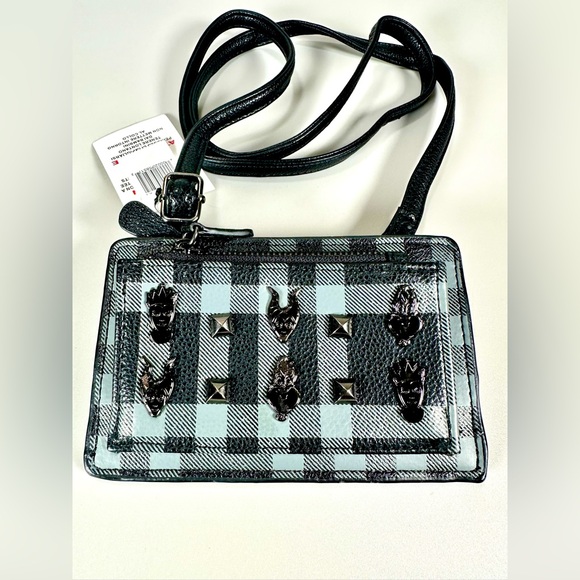 NWT Disney Parks Boutique Villains Checkered Crossbody Bag - Picture 4 of 14